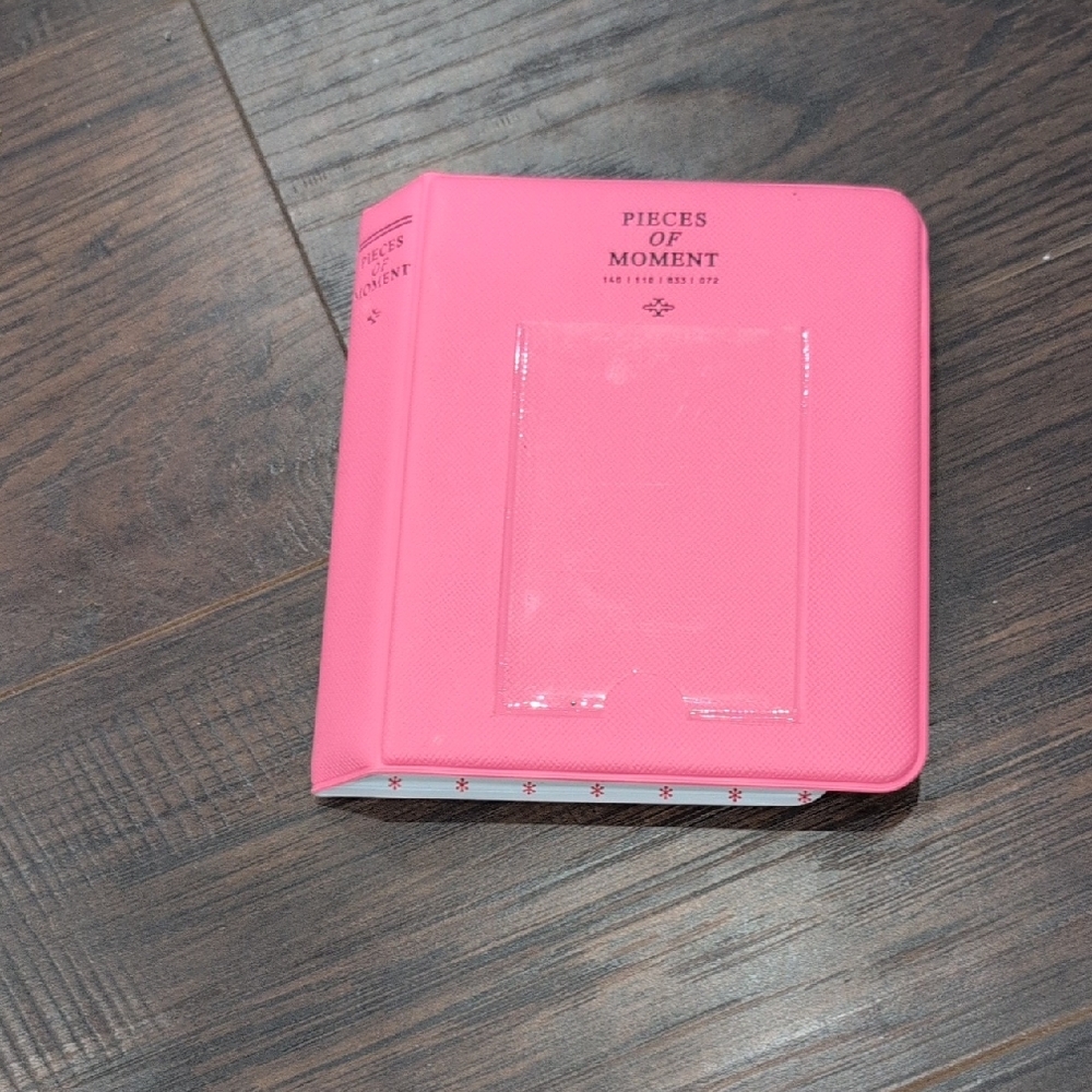 Pink "Pieces of Moment" Pocket Photo Album